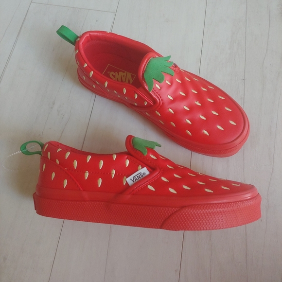 VANS NEW kids Classic Slip-on Berry Shoes - Picture 14 of 16